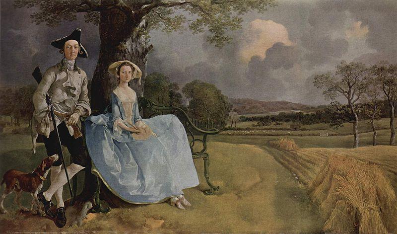 Thomas Gainsborough Mr and Mrs Andrews China oil painting art